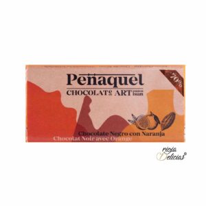 chocolate negro peñaquel - 70% artesanos ISAN chocolate negro con naranja