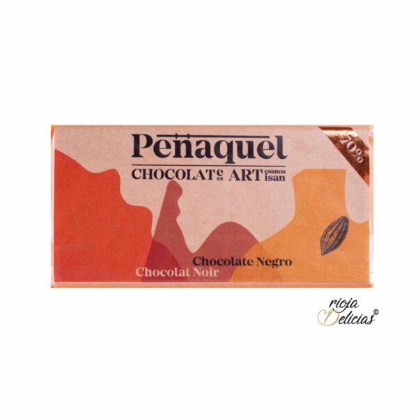 chocolate negro peñaquel - 70% artesanos ISAN chocolate negro